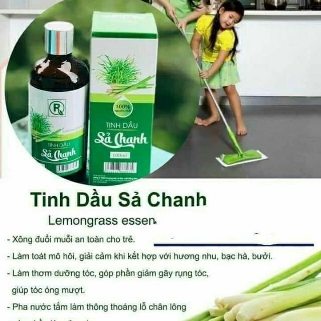 [HCM]Tinh dầu sả chanh – chai 100ml