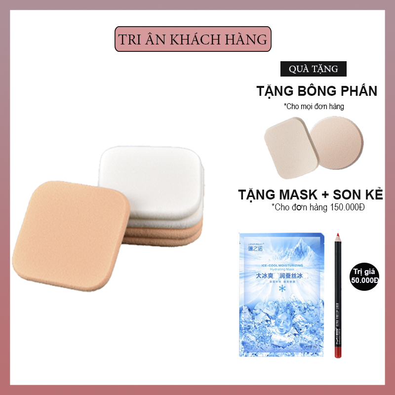 Mút trang điểm Bông tán kem Mút tán phấn Miếng mút trang điểm siêu Cute đẹp mịn đàn hồi cực tốt (màu ngẫu nhiên)(KHUYẾN MÃI 3 NGÀY)