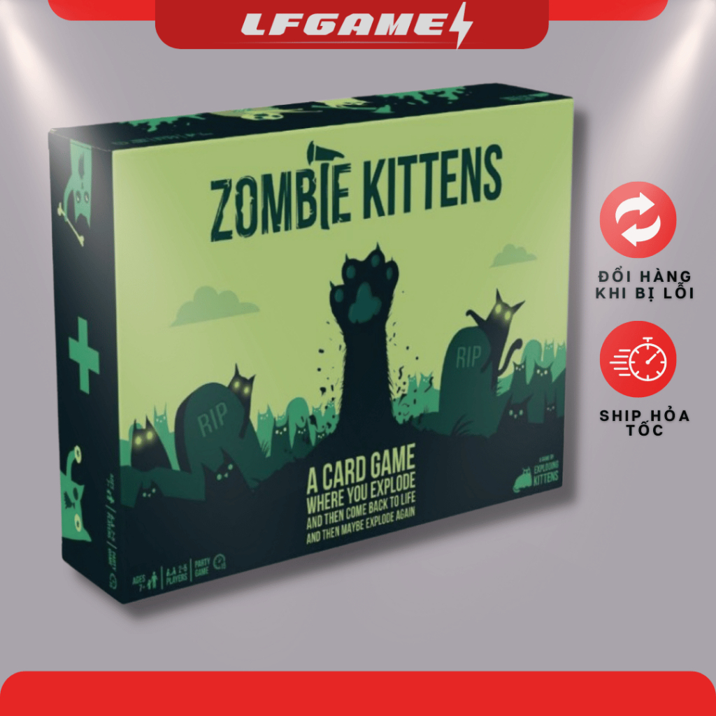 [CAO CẤP] BỘ TRÒ CHƠI BOARDGAME Mèo Nổ ZOMBIE KITTENS