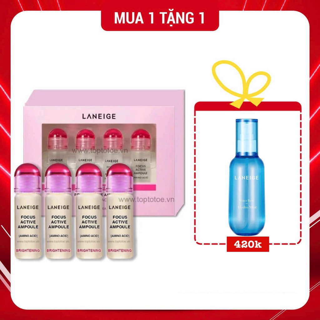 Tinh Chất Cô Đặc Dưỡng Trắng Da Laneige Focus Active Ampoule Amino Acid - Brightening Skin 7Mlx4