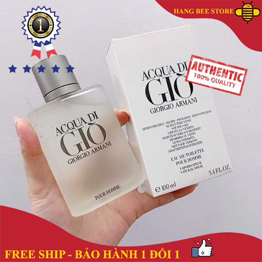 [Sản Phẩm Chính Hãng] Nước Hoa Nam Armani Accqua Di Gio Pour Homme Edt 100Ml - Hương Thơm Tinh Khiết Mùi Gỗ Thoang Thoảng Của Gió Biển - Thương Hiệu Lâu Đời