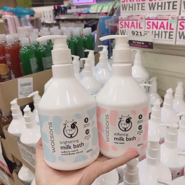 Sữa Tắm Con Bò Watsons Milk Bath Thái Lan Chính Hãng