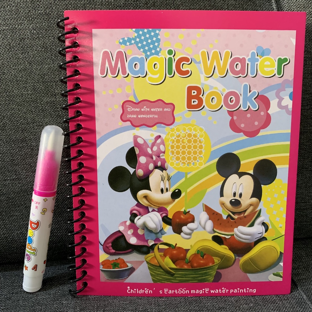 Tranh Tô Màu Nước Ma Thuật Sách Tập Tô Thần Kỳ Magic Water Book Cho Bé 13 Chủ Đề - LANA QUEEN