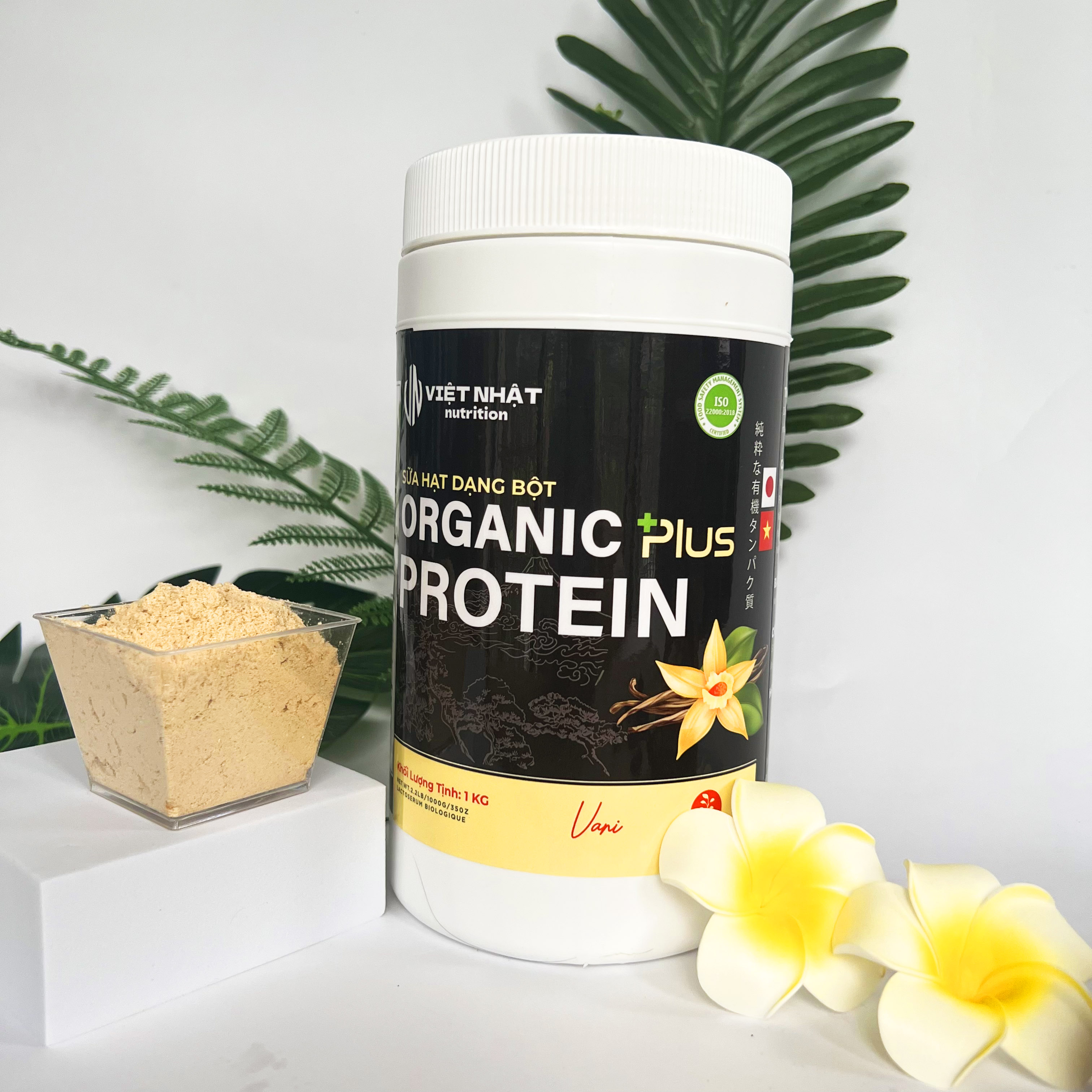 Organic Protein Việt Nhật Plus hỗ trợ tăng cơ - cải thiện cân nặng chất lượng cao hộp 1kg