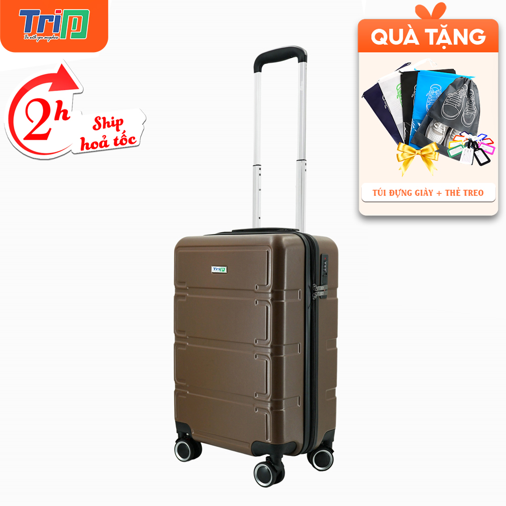 [ TẶNG TÚI ĐỰNG GIÀY + THẺ TAG ] - Vali nhựa cao cấp TRIP P806 có đủ size 20 - 24- 28inch - Bảo hành