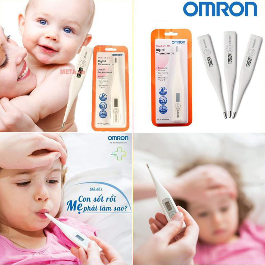 [Hcm]Nhiệt Kế Điện Tử Omron Mc - 246 - Bảo Hành Chính Hãng 2 Năm