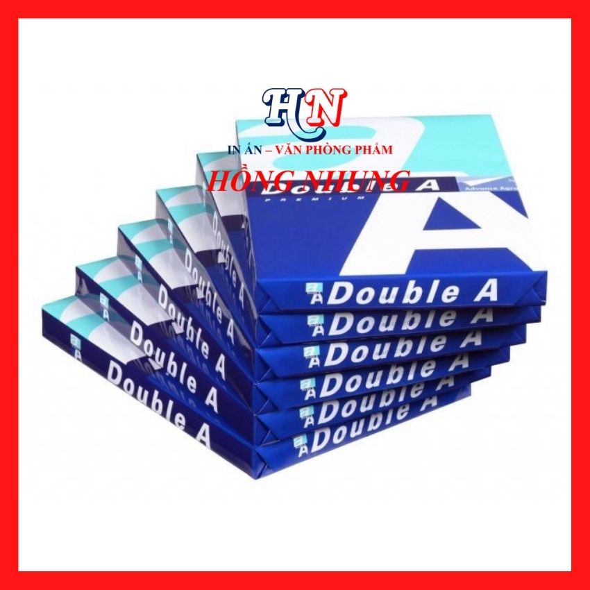 Giấy A4 Double 70GSM/ 80 GSM Định Lượng 70 gsm Số lượng 500 Tờ Giấy Thùng