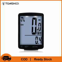 TOMSHOO Màn Hình LCD Đa Chức Năng Đồng Hồ Xe Đạp Không Dây Xe Đạp Không Thấm Nước Đồng Hồ Đo Tốc Độ Xe Đạp 2.8Inch Không Thấm Nước