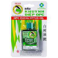 Dầu Khuynh diệp OPC nhãn hiệu ″ Mẹ bồng con″ dùng khi cảm cúm côn trùng cắn. Hàng chính hãng OPC