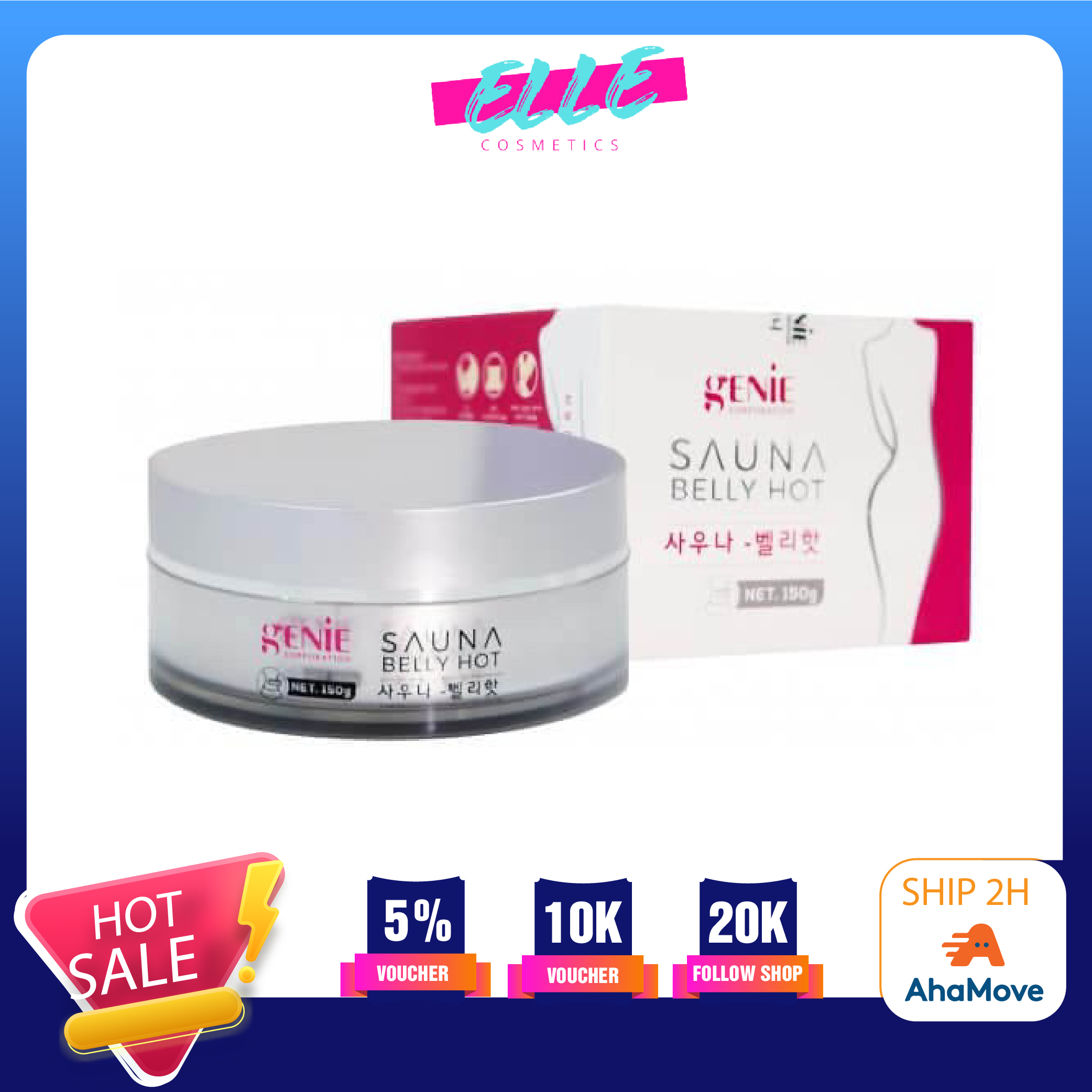 [Hcm]Kem Tan Mỡ Genie Sauna Belly Hot Giúp Tan Mỡ Hiệu Quả