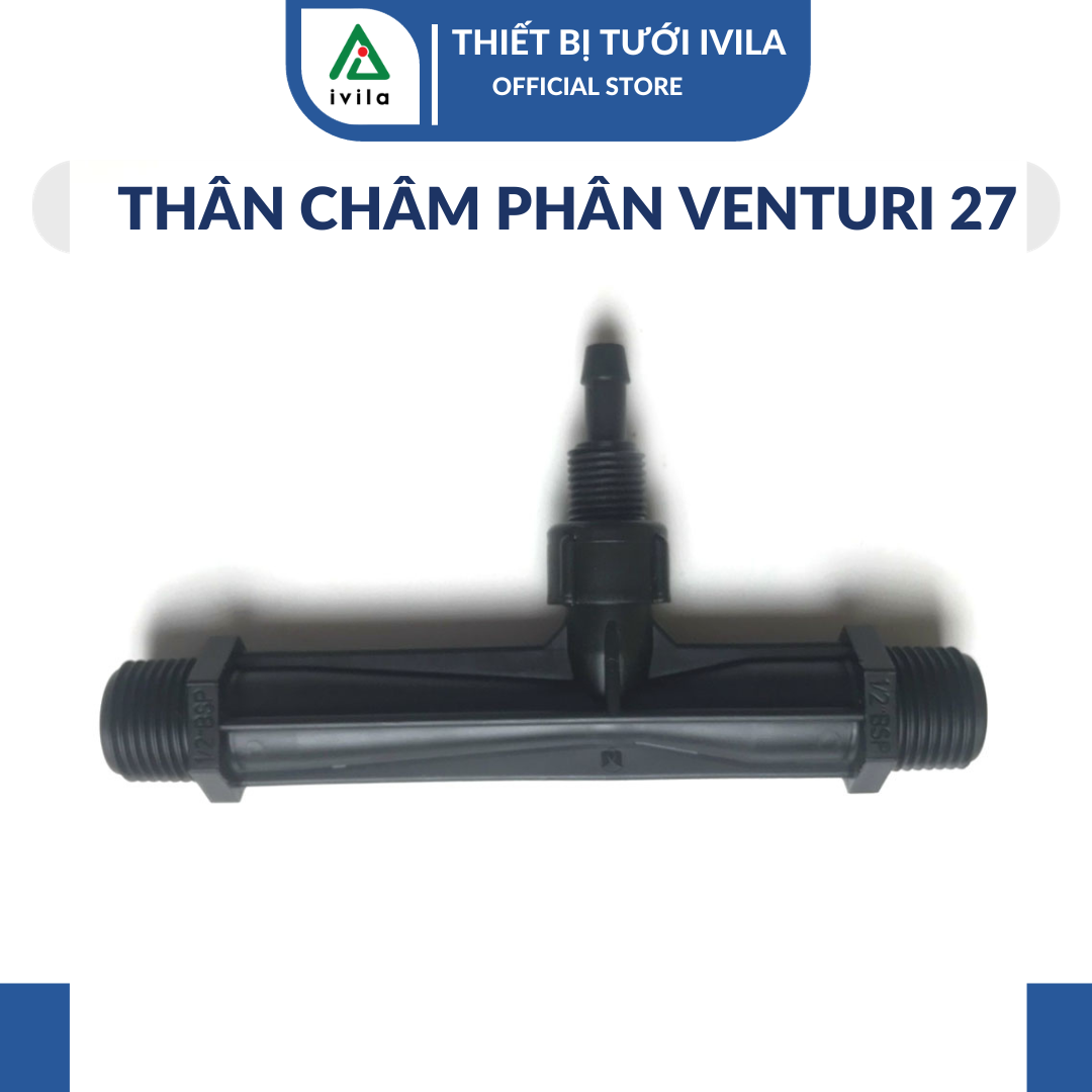 Bộ châm phân Venturi 27 Thiết bị châm phân Venturi 34mm dùng trong hệ thống tưới bộ hút phân châm ph