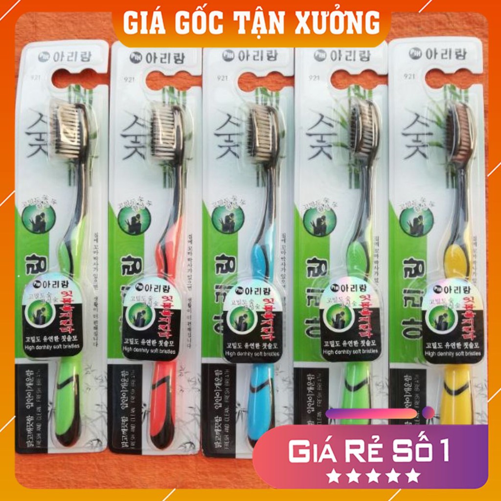 Combo 5 Bàn Chải Than Tre Hàn Quốc Chỉ 50K