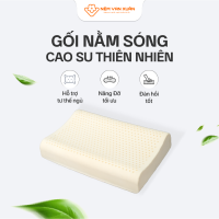 [QUÀ TẶNG KHÔNG BÁN] Gối Nằm Gợn Sóng Cao Su Thiên Nhiên Vạn Xuân Giảm Đau Vai Gáy Cổ