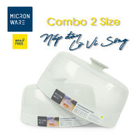 combo 2 nắp nhựa đậy thực phầm dùng trong lò vi sóng MICRON WARE THAILAND