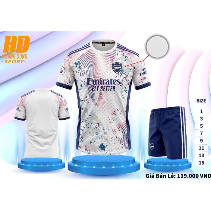 Quần Áo Bóng Đá Trẻ Em Đồ Đá Banh cho bé CLB Arsenal Thun Mè Cao Cấp Không Nhăn Không Xù Lông Shop T