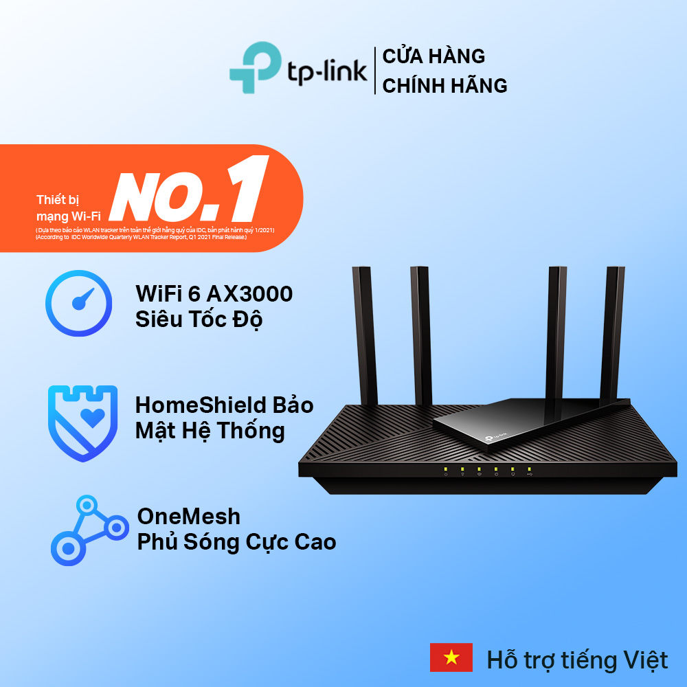 Bộ Phát Wifi TP-Link Archer AX55 / AX55 Pro Chuẩn Wifi 6 AX3000