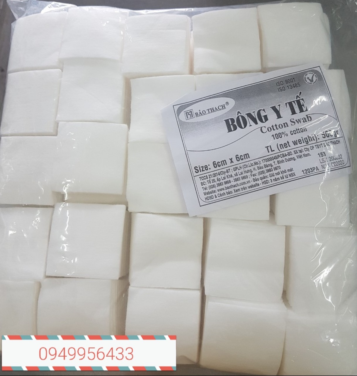 [Hcm]Bông Tẩy Trang Bảo Thạch Cắt Sẵn 500G