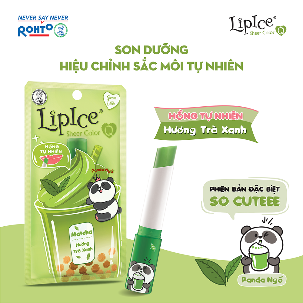 Son dưỡng Lipice Sheer Color Q Matcha 2.4g (Trà xanh)