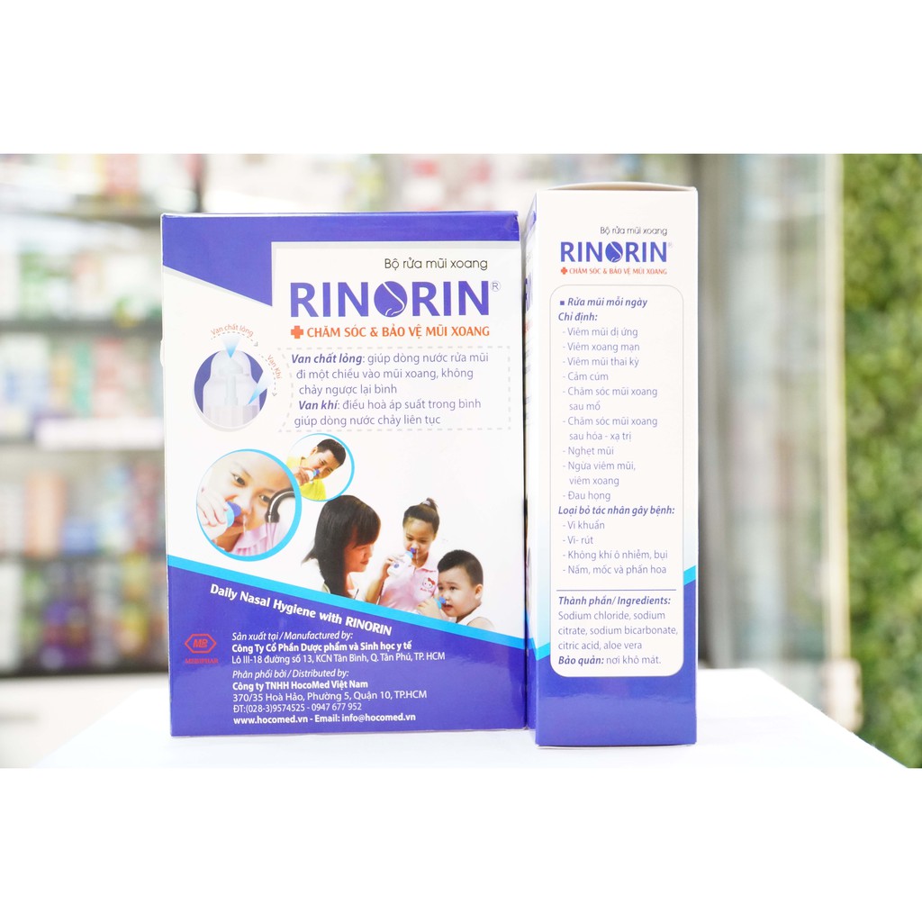 [Hcm]Bộ Bình Rửa Mũi Rinorin