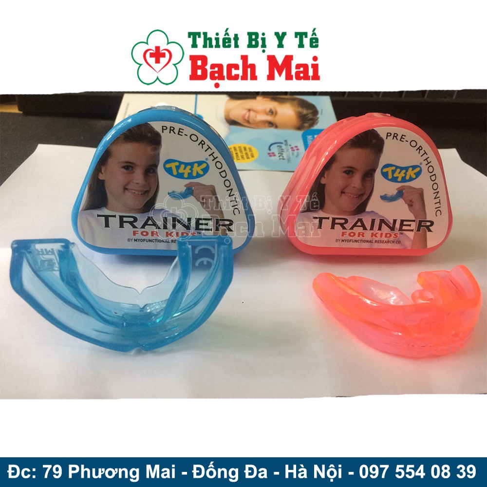 Dụng Cụ Nắn Chỉnh Răng Cho Trẻ 6 - 10T Trainer T4K Xanhhồng - Trainer T4K Xanh