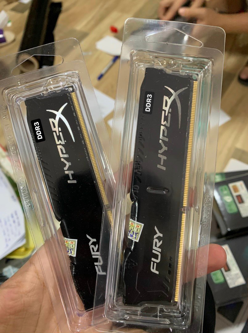 Ram Kingston HyperX Fury 8GB DDR3 Bus 1600Mhz Hàng mới bảo hành Cty 36 tháng