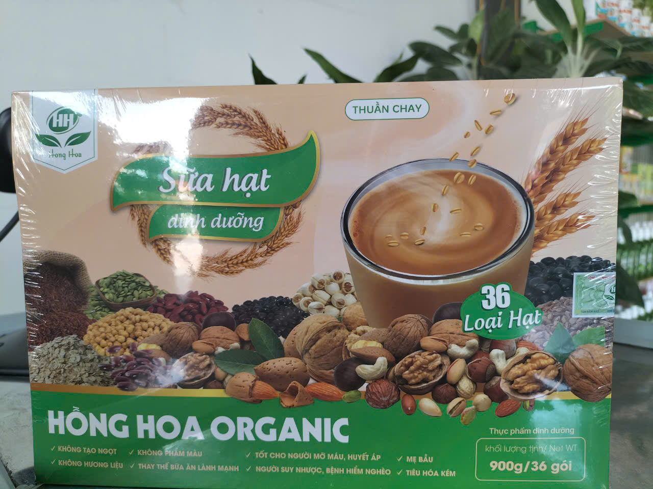 SỮA HẠT DINH DƯỠNG THUẦN CHAY HỒNG HOA ORGANIC (36 LOẠI HẠT)