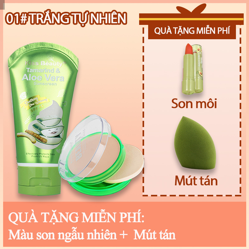 [HCM]kiss belle- Bộ mỹ phẩm 2 món- Phấn nền+Kem nền dạng lỏng【Quà tặng miễn phí: son môi (màu ngẫu nhiên) +Mút tán】