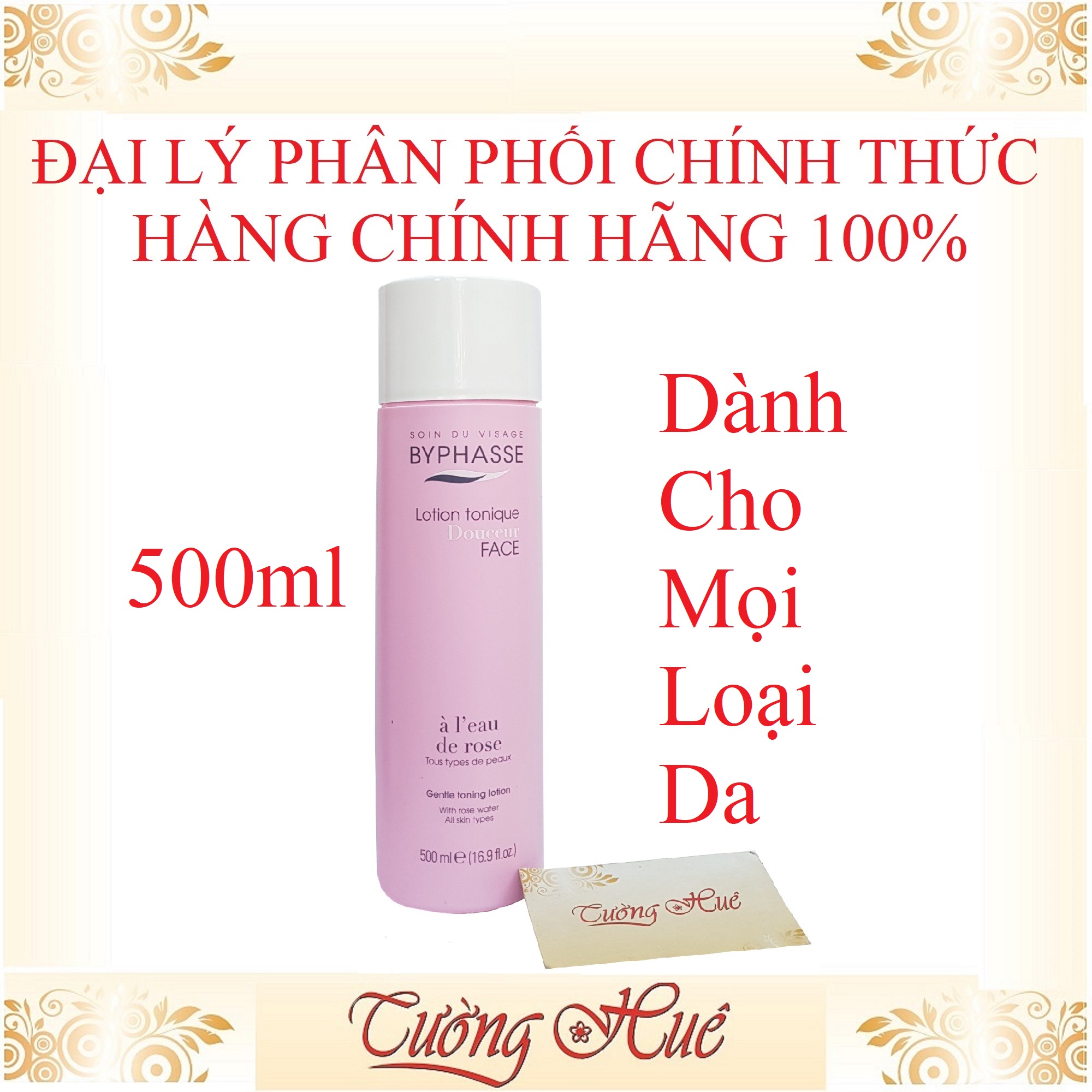 Nước Hoa Hồng Byphasse Lotion Tonique - 500Ml - Hàng Chính Hãng