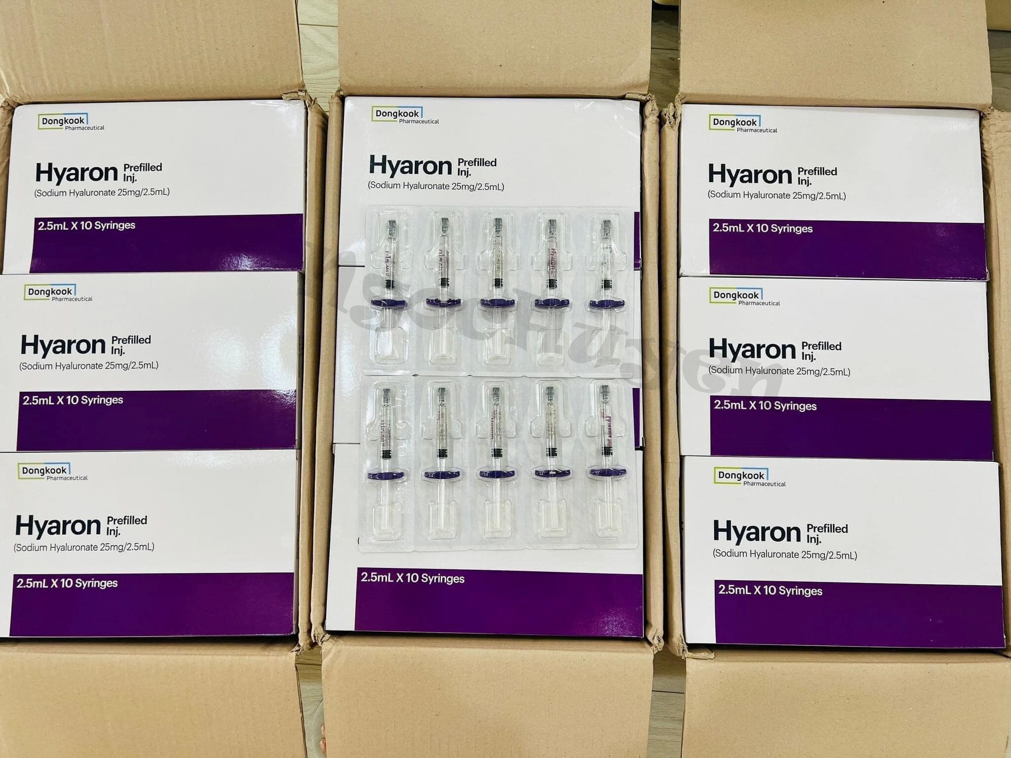 Tinh chất căng bóng da tiêm meso HA Hyaron - 1 hộp 10 thanh