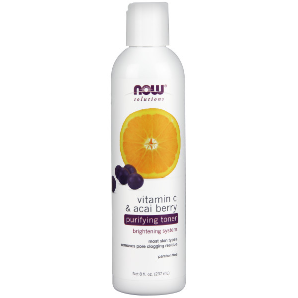 Vitamin C & Acai Berry Purifying Toner – Nước Hoa Hồng Công thức làm trắng sáng da loại bỏ chất bã nhờn ở lỗ chân lông – Phù hợp với mọi loại da Chai 237ml