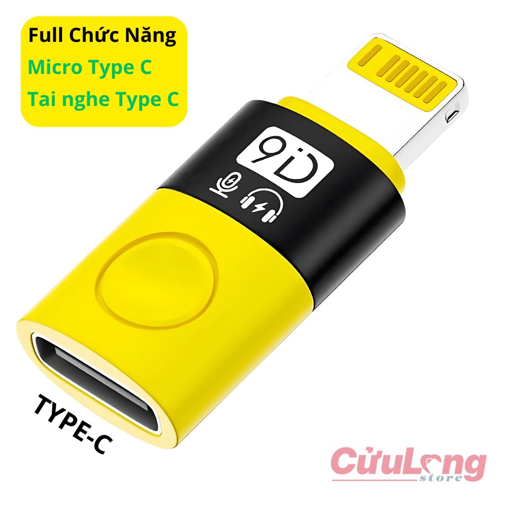 Type C to lightning jack chuyển đổi tai nghe OTG đầu chuyển cổng USB sang Lightning iPhone