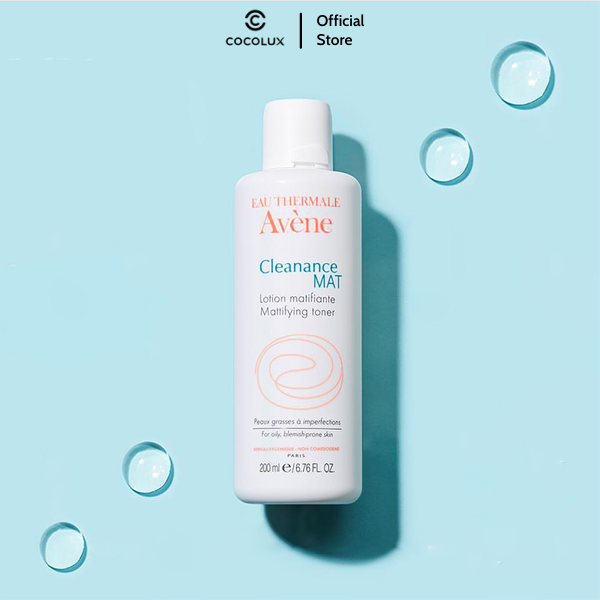 Nước Hoa Hồng Giảm Bóng Nhờn Cho Da Nhờn Mụn Avene Cleanance Mat Mattifying 200Ml Cocolux