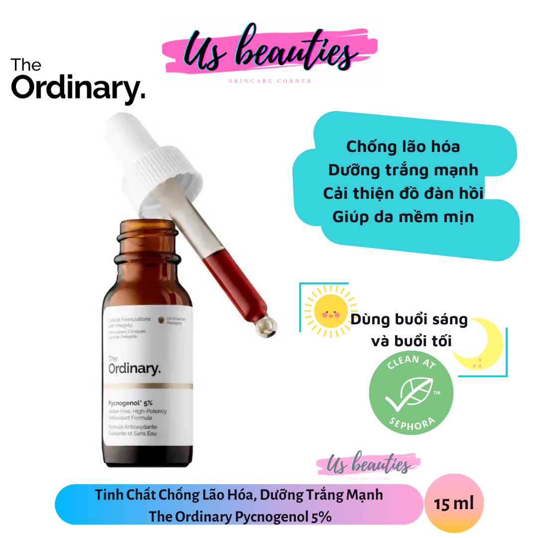 [Hcm]Tinh Chất Chống Lão Hóa Dưỡng Trắng Mạnh The Ordinary Pycnogenol 5% 15Ml