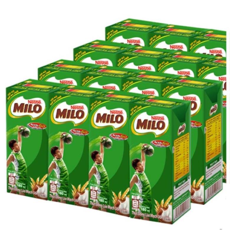 1 LỐC 4 HỘP Sữa Uống Lúa Mạch Milo 180ml