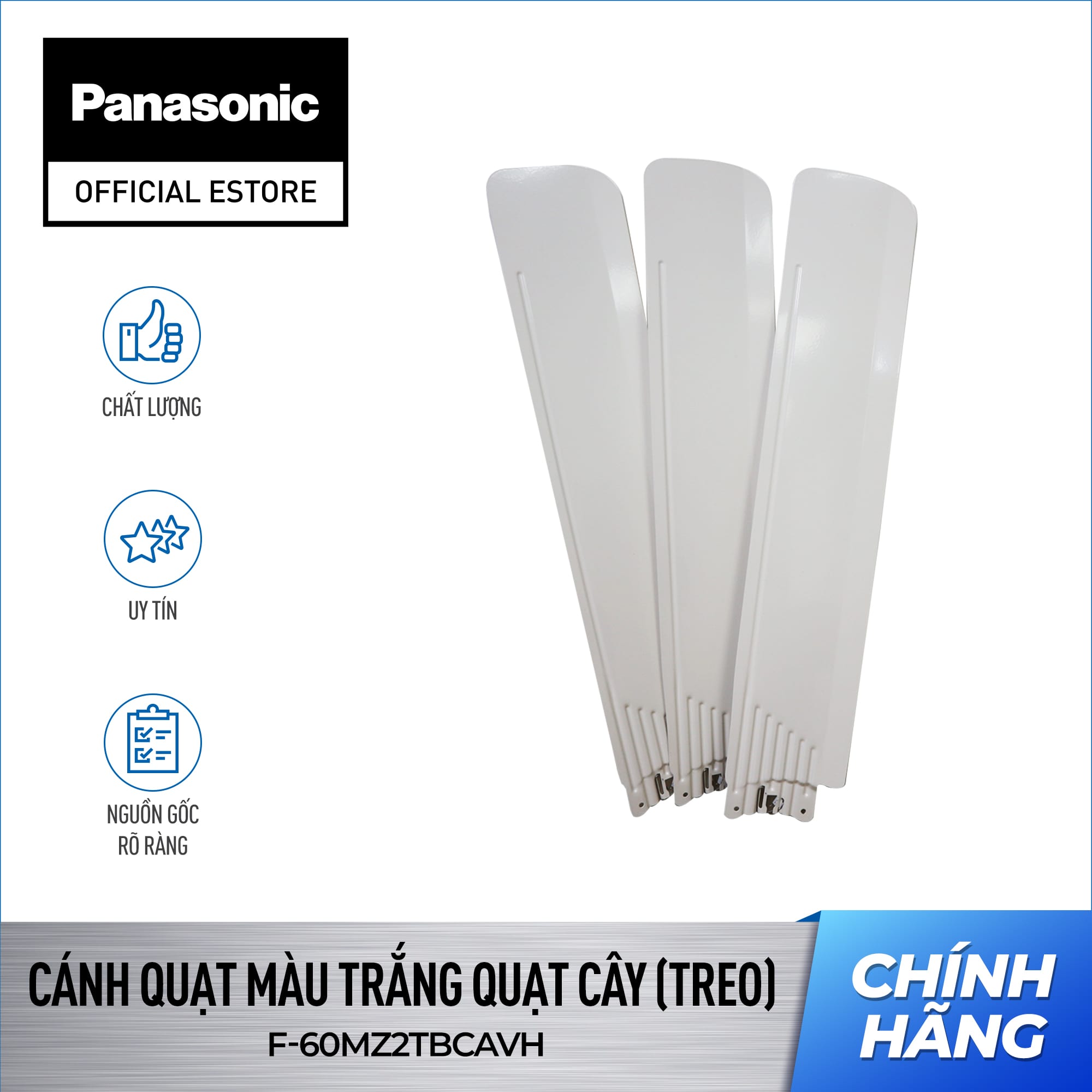 Cánh quạt màu trắng Quạt Trần Panasonic F-60MZ2 | F-60MS2 - Cánh quạt Trần Panasonic