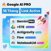 18 Tháng Sử dụng Google AI PRO | Kích Hoạt Trực Tiếp Trên Tài Khoản Khách Hàng