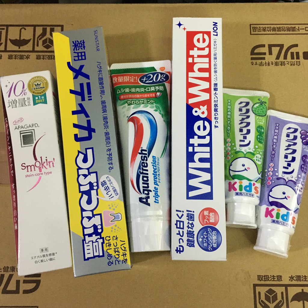 Kem Đánh Răng Nhật Bản Đủ Các Loại