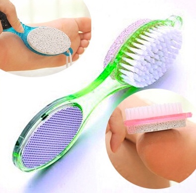 Bàn Chải Chà Chân Tiện Ích 4 Đầu Chải Đá Bọt Chải Sạch Tẩy Tế Bào Chết 4 In 1 Giá Rẻ