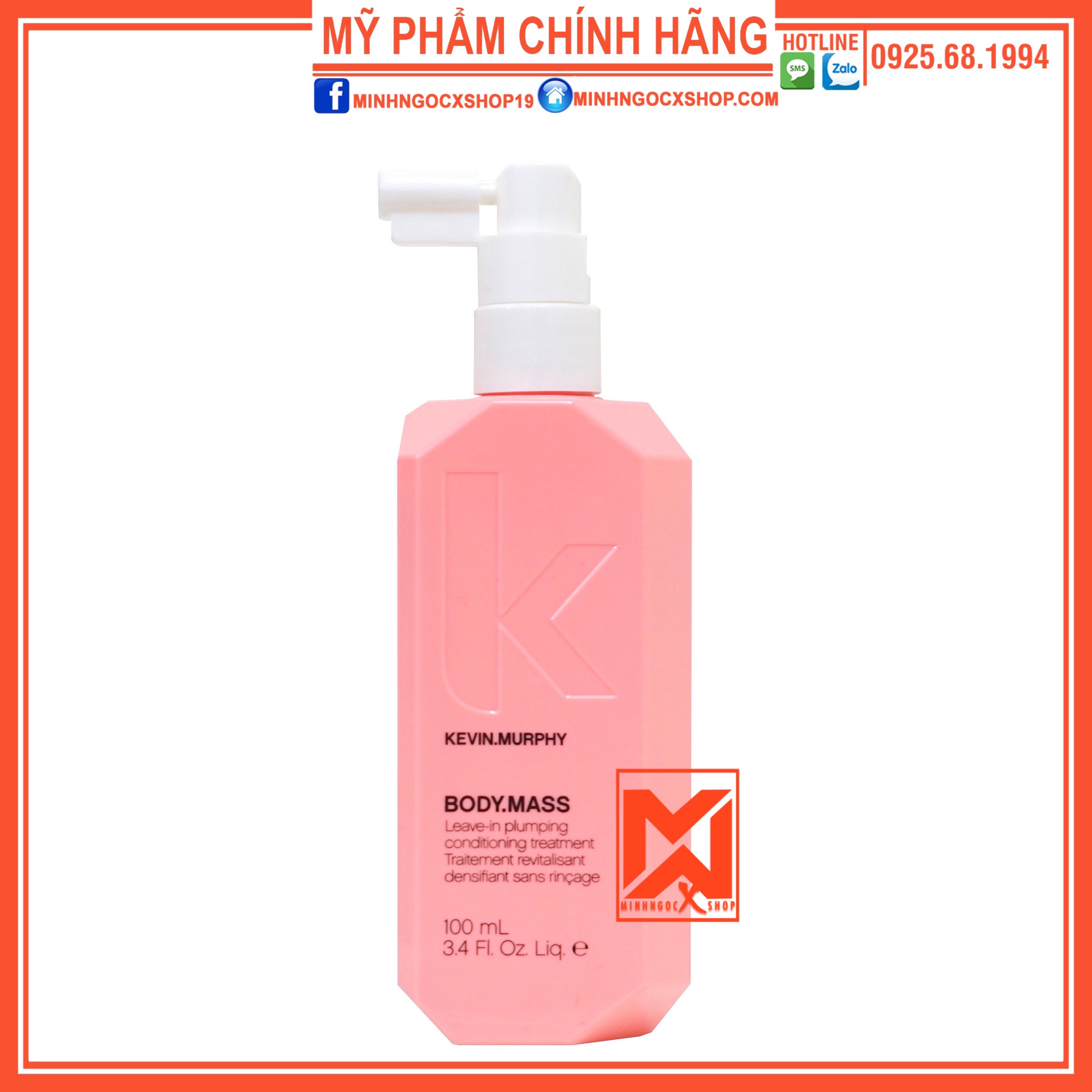 Tinh Dầu Chống Rụng Kích Mọc Tóc Murphy Body Mass 100Ml Chính Hãng