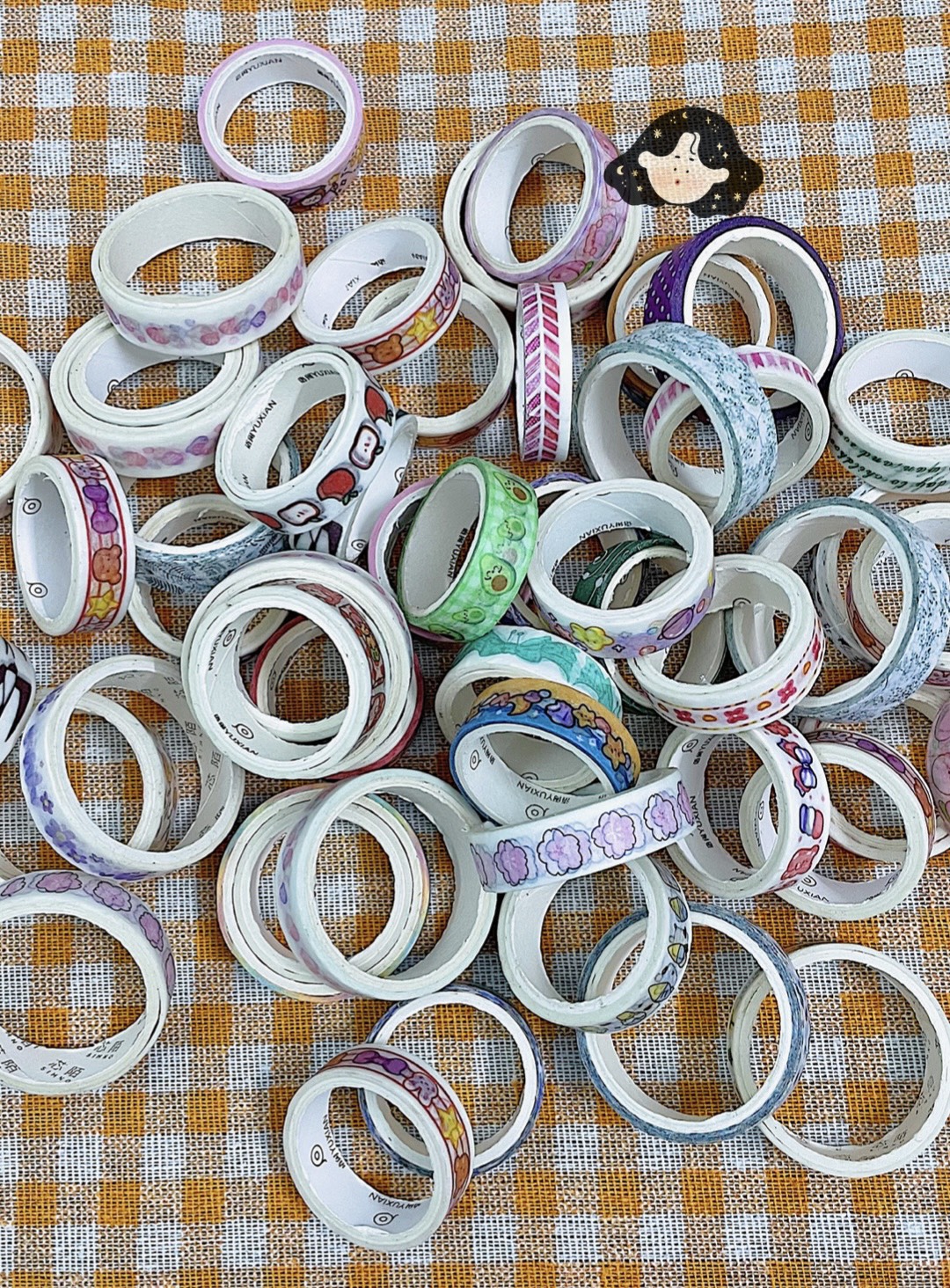 Cuộn Băng Keo Washi Tape Nhiều Hoạ Tiết Trang Trí Sổ Decor DIY