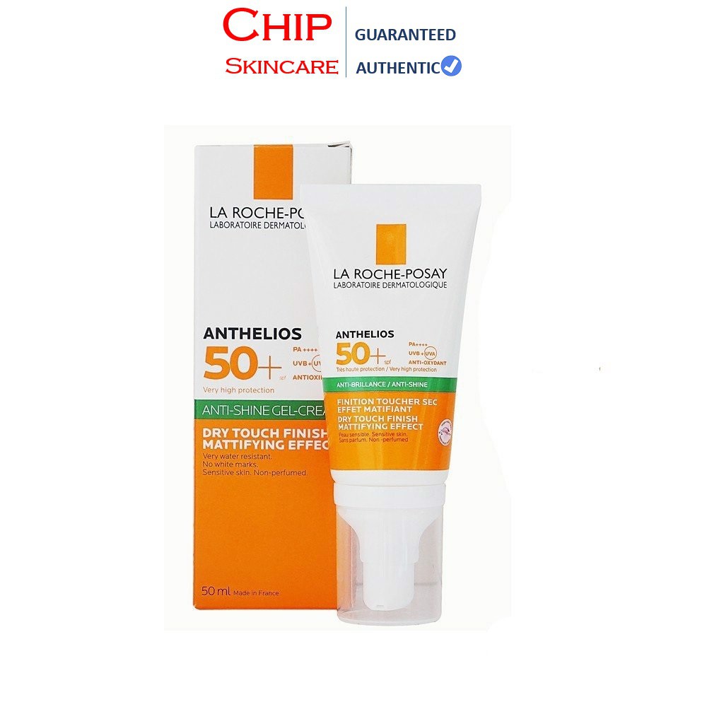 Kem Chống Nắng La Roche Posay Anthelios Anti - Shine Dry Touch Gel Cream Spf 50+ Cho Da Dầu Chip Skincare