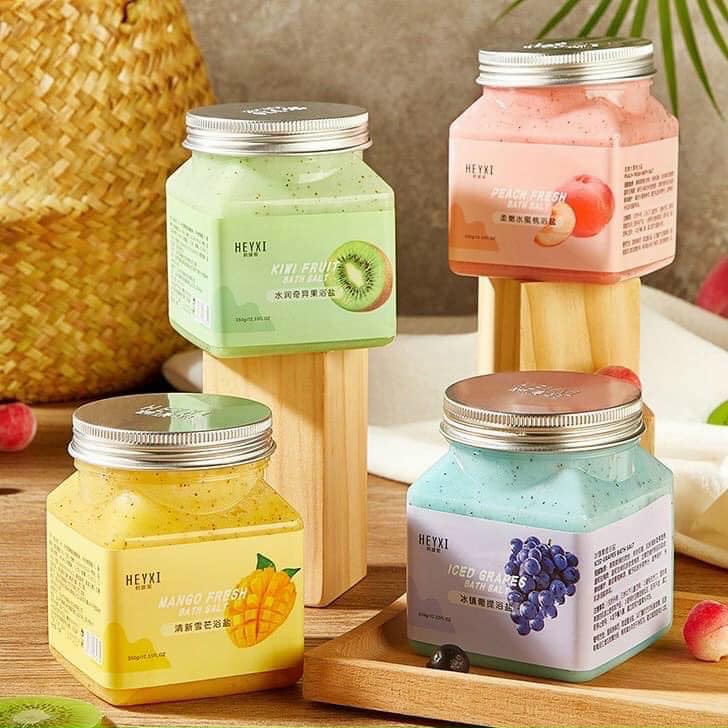 Muối Tắm Tẩy Da Chết Body Vị Hoa Quả Heyxi Cực Thơm - Heyxi Bath Salt Scrub