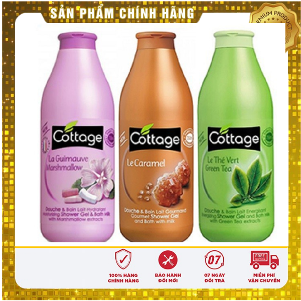 [Hcm]Sữa Tắm Cottage 750Ml Dưỡng Ẩm Và Chăm Sóc Cơ Thể Lưu Hương 48H