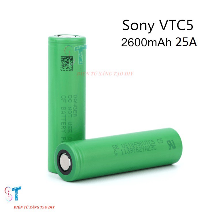 Nsv Pin Sony 18650 VTC5 2600mAh Dòng Xả 25A Chính Hãng