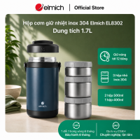 ( Sale 10.10)Hộp cơm giữ nhiệt inox 304 Elmich EL8302 dung tích 1.7L