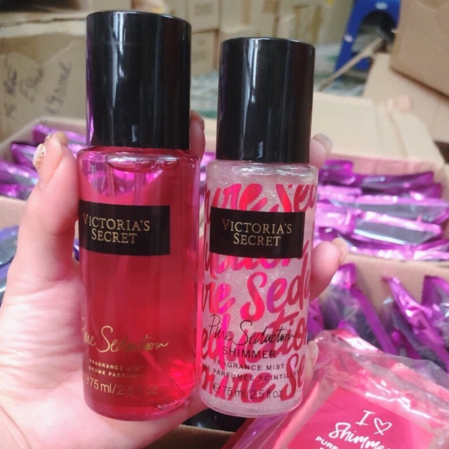 [HCM]Xịt Thơm Body Victorias Cặp Secret I Love Shimmer Gift Victoria Siêu Thơm