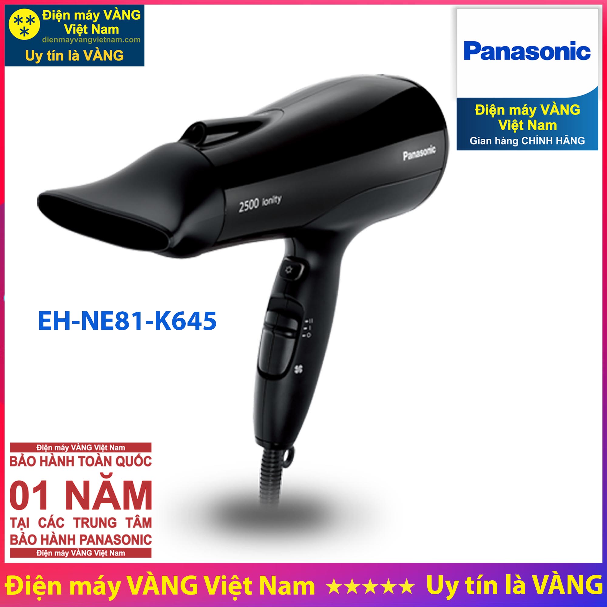 Máy sấy tóc Thái Lan Panasonic EH-NE81-K645 - Hàng chính hãng