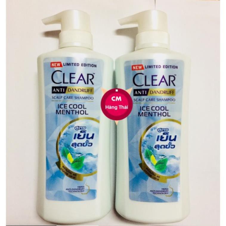 Dầu Gội Clear Bạc Hà Thái Lan 480Ml Chính Hãng