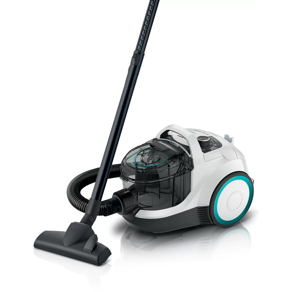 Bosch HMH.BGS21WHYG - Máy hút bụi dạng hộp, màu trắng, dung lượng 2L, trọng lượng 7.7kg