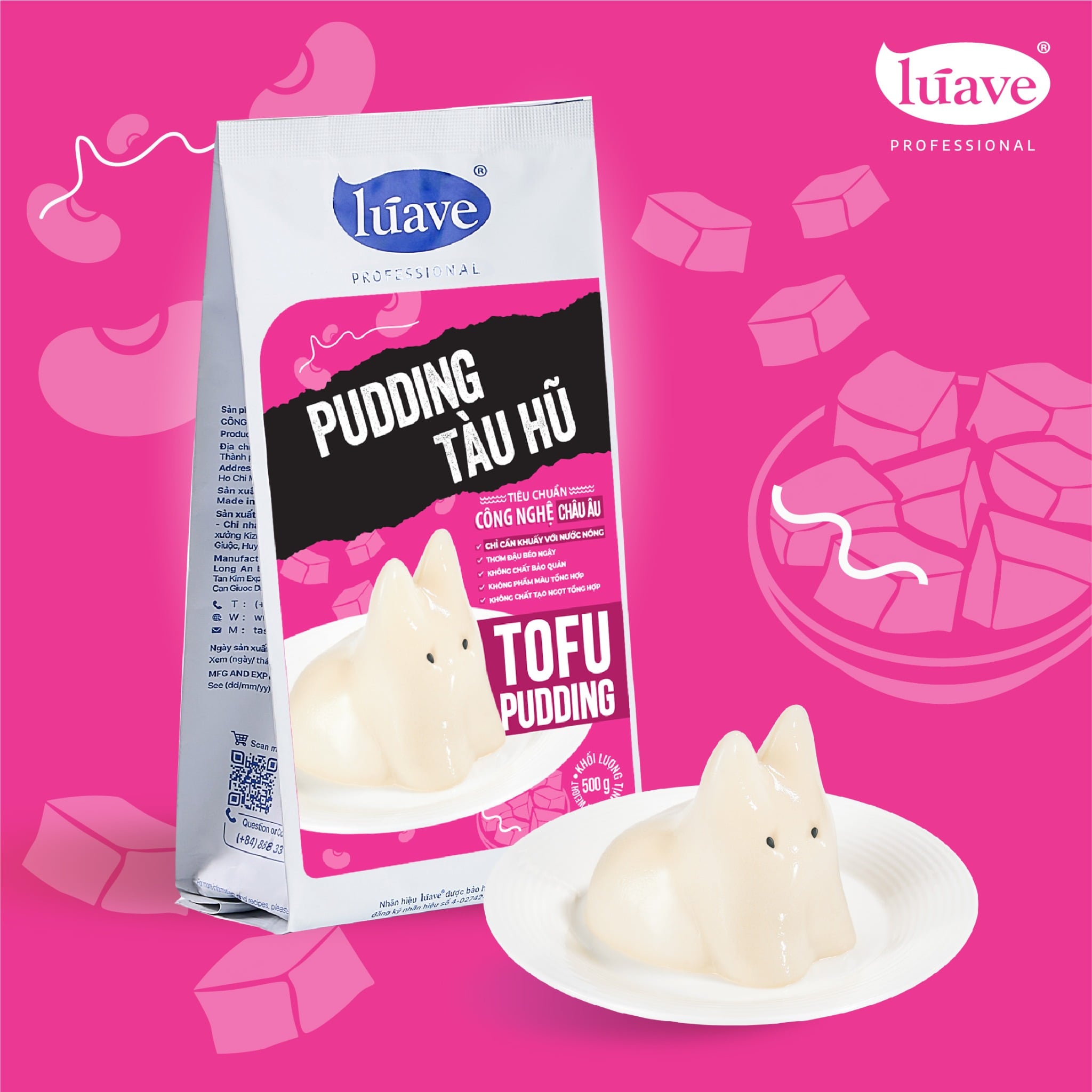 Bột Pudding Tàu Hủ Luave 500g - Cường Quật – Đủ nguyên liệu chuẩn vị kinh doanh